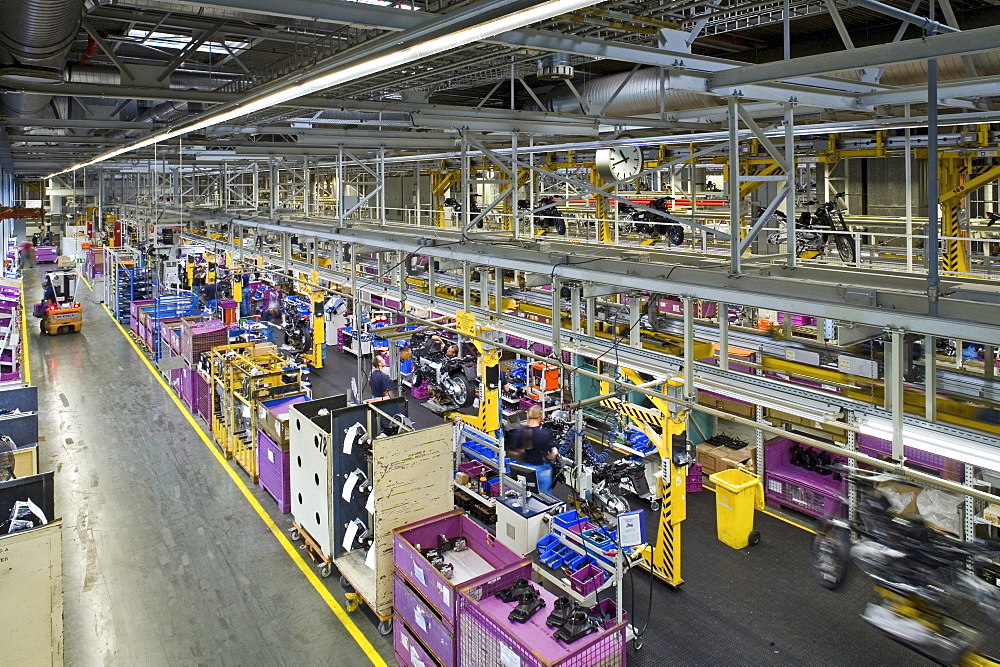 Motorcycle production line BMW Spandau Berlin, Germany