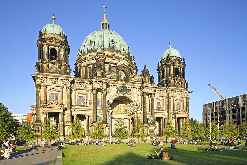 Berliner Dom, Berlin Cathedral church, Lustgarten, summer, Berlin