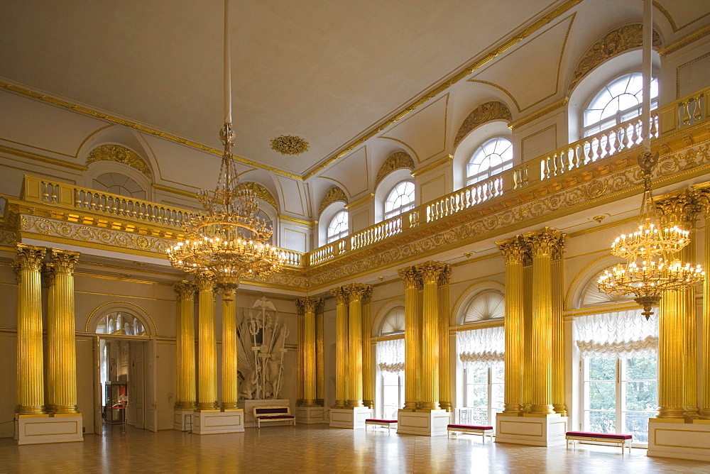 The Armorial hall in the Hermitage in the Winter Palace, Saint Petersburg, Russia