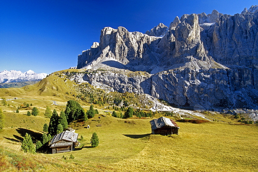 Passo di Gardena, Gruppo di Sella, Dolomite Alps, South Tyrol, Italy