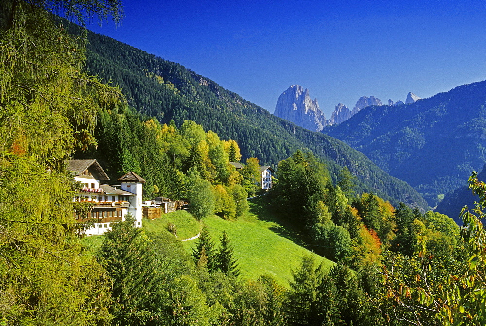 Alpine Guesthouse, Le Odle, Val di Funes, Dolomite Alps, South Tyrol, Italy