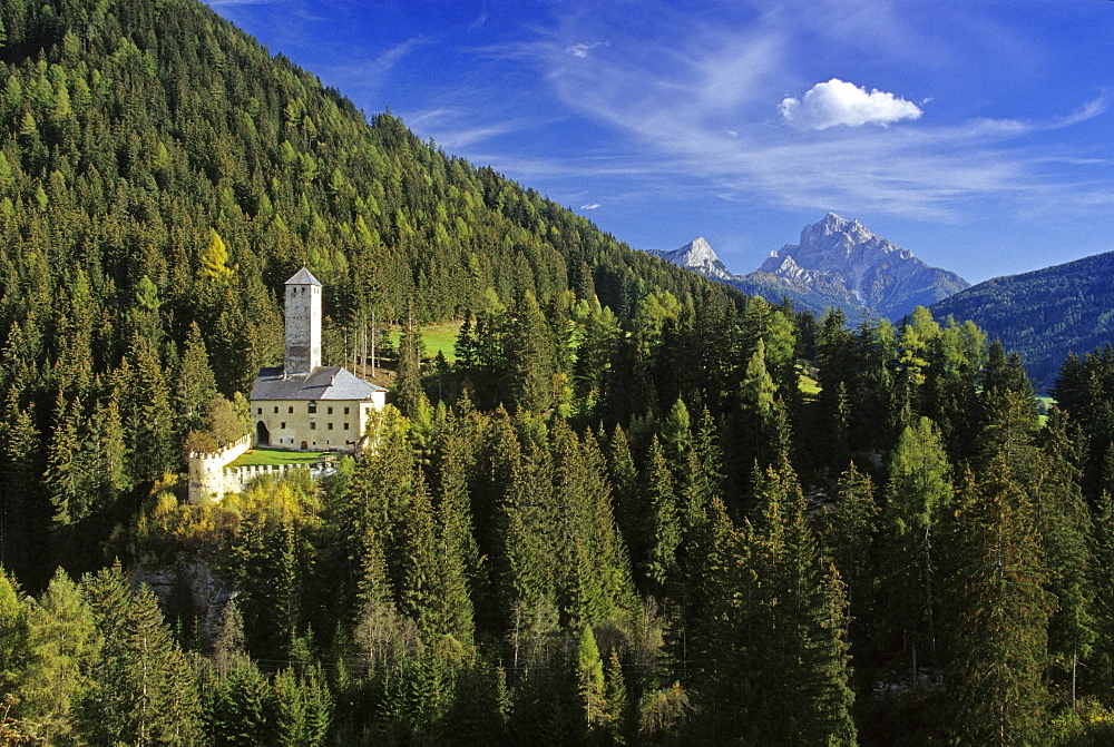 Welsberg castle, Val Pusteria, Dolomite Alps, South Tyrol, Italy