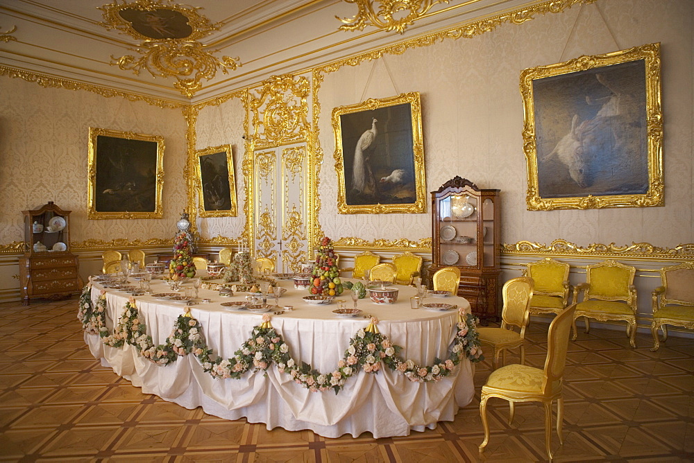 Catherine Palace in Tsarskoye Selo, 25 km south east of St. Petersburg, Russia