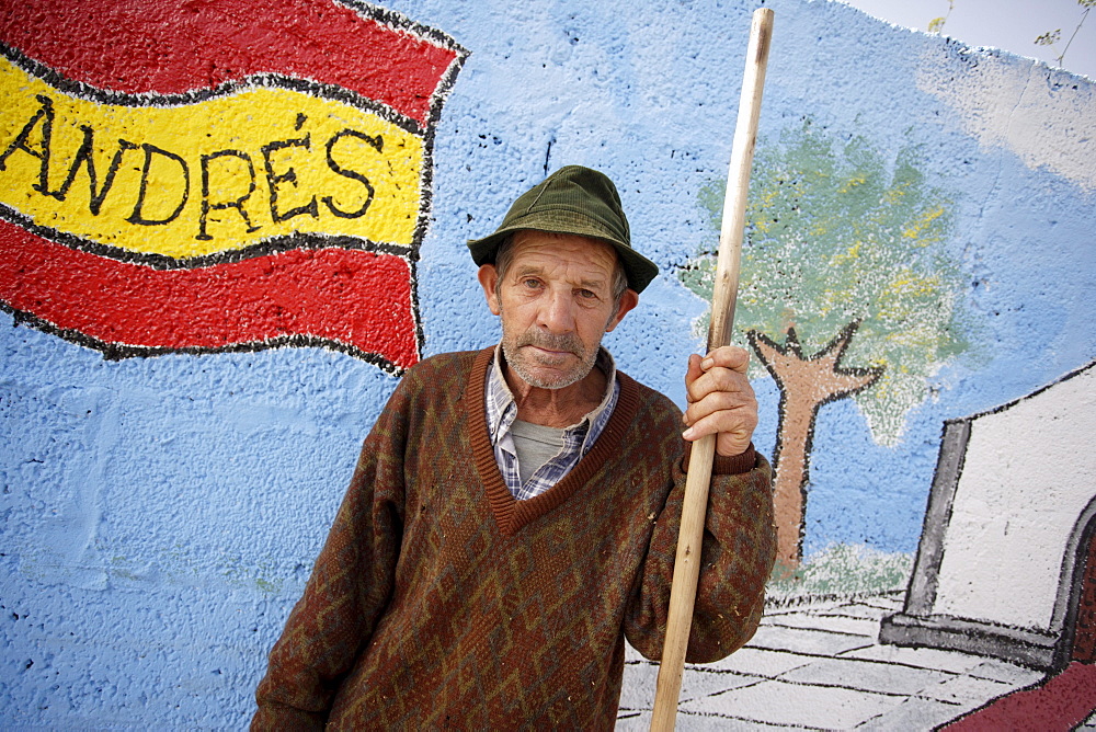 Shepherd, San Andres, San AndrâˆšÃ‰Â¬Â©s, El Hierro, Canary Islands, Spain