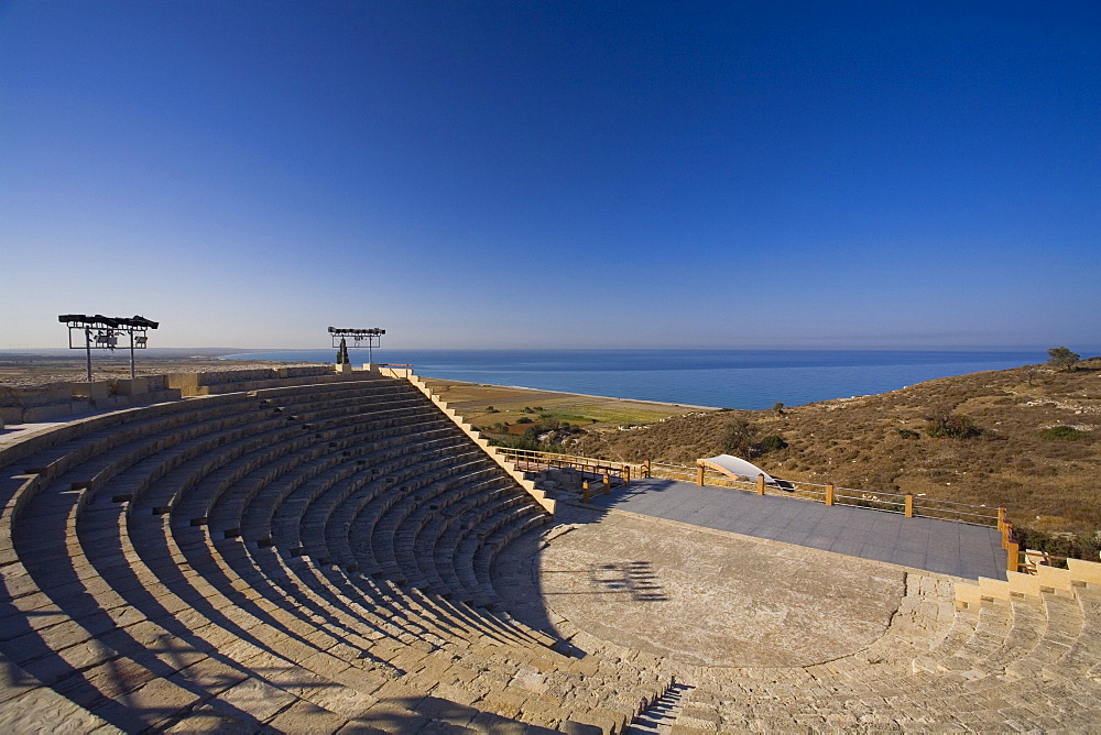 Kourion Theatre in the ancient city of Kourion, Kourion, South Cyprus, Cyprus