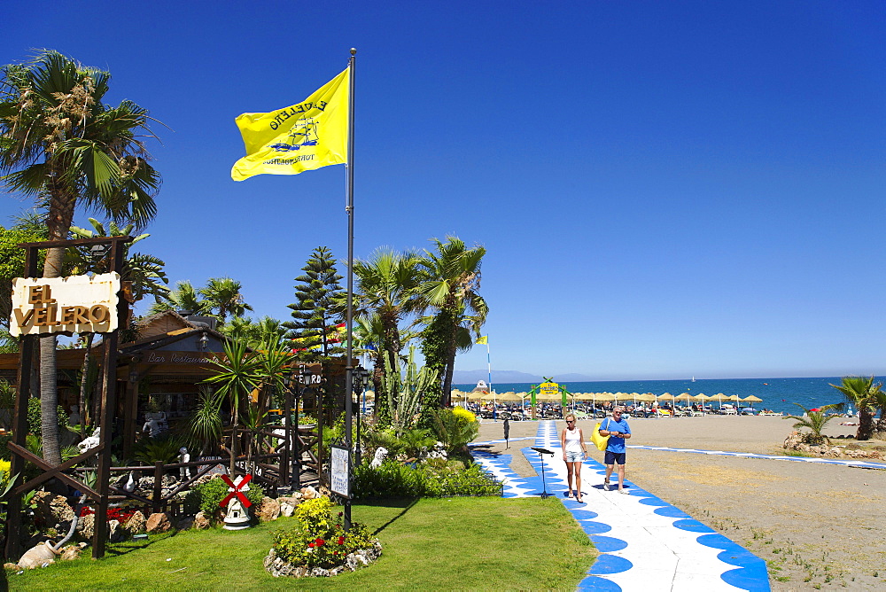 Beach bar, Torremolinos, Andalusia, Spain