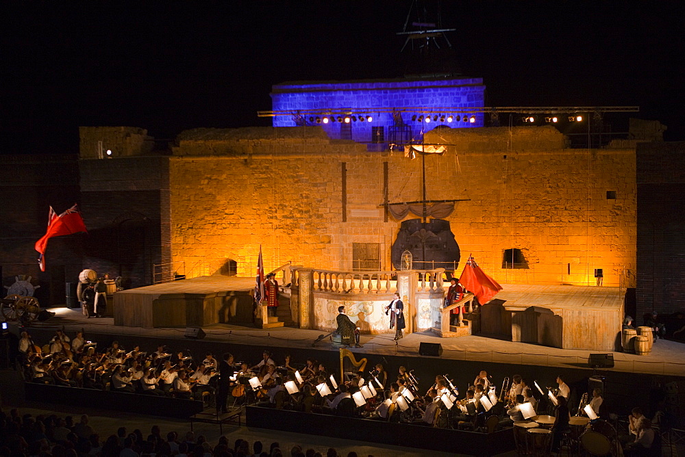 Opera Performance of A Masked Ball by Verdi, Pafos Aphrodite Festival, Verdi Opera Un Ballo in Maschera, by The Mariinsky Theatre of St. Petersburg, Pafos castle, Cyprus