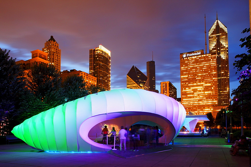 Millennium Park, Zaha Hadid Pavilion for the Burnham Centennial, Chicago, Illinois, USA