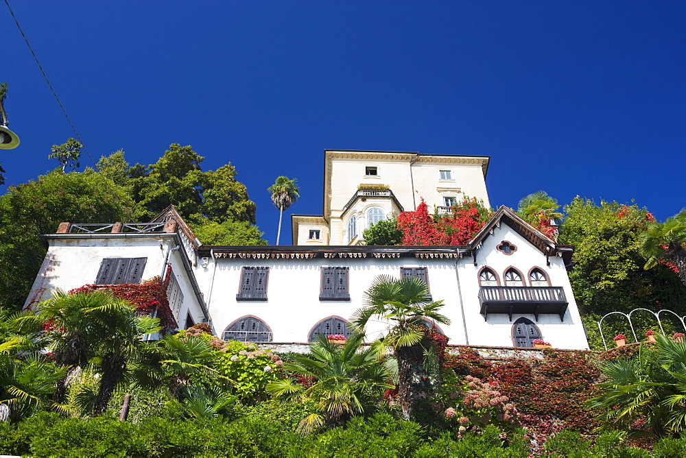 Luxury villas at Orta San Giulio, Lake Orta, Piedmont, Italy