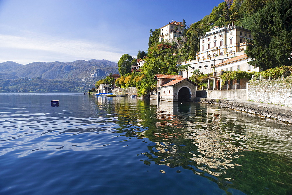 Luxury villas at Orta San Giulio, Lake Orta, Piedmont, Italy