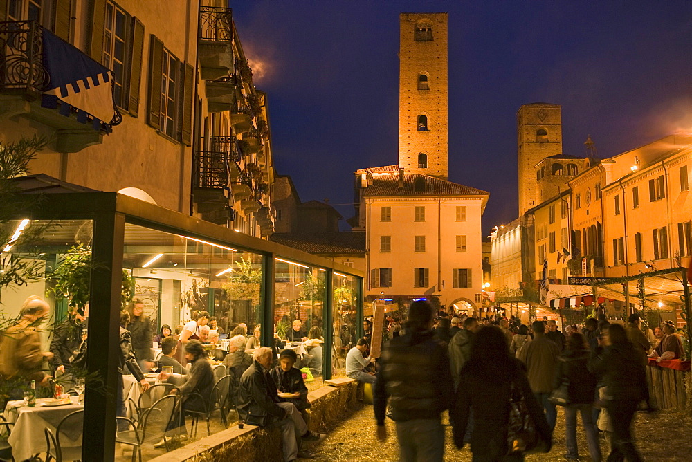 Piazza Risorgimento, Alba, Piedmont, Italy