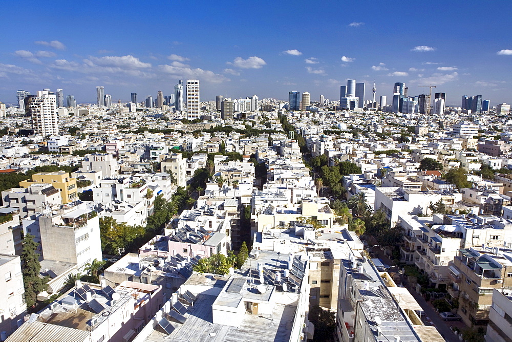 Tel Aviv Cityscape in the sunlight, Tel Aviv, Israel, Middle East
