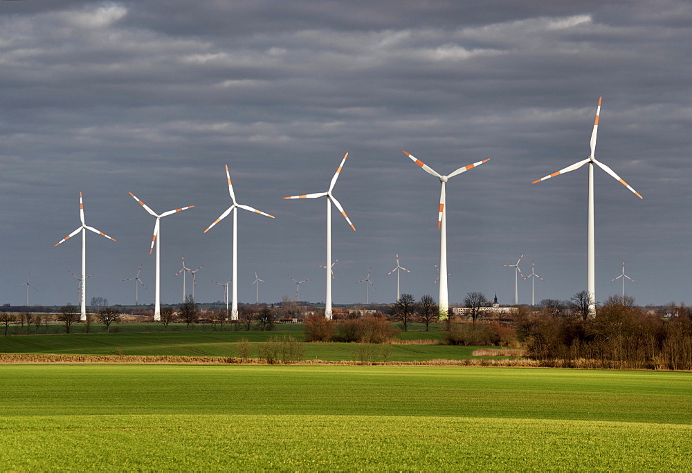 Wind Energy Park, Klockow near Prenzlau, Uckermark, Land Brandenburg, Germany