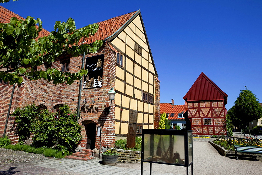 Historical half-timber house, Ystad, Skane, South Sweden, Sweden