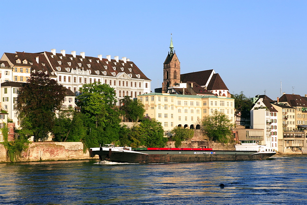 Cityscape with St. Martins Church in the background, Basel, Switzerland