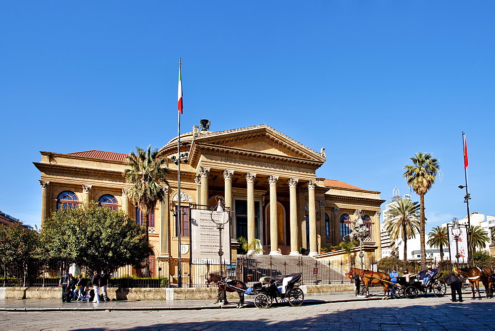 Theater, Teatro Massimo, Palermo, Sicily, Italy