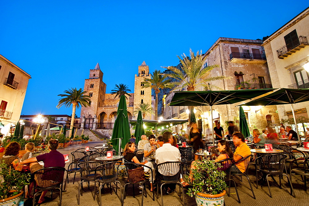 Bar, Cathedral, CefalË™, Palermo, Sicily, Italy