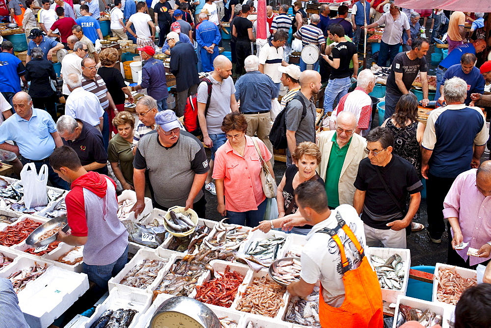 Fish market, Catania, Sicily, Italy