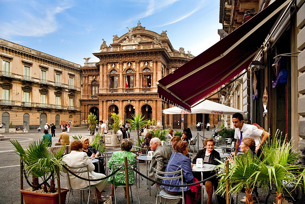 Teatro Bellini, Piazza Bellini, Catania, Sicily, Italy, Theatro Bellini, Bellini