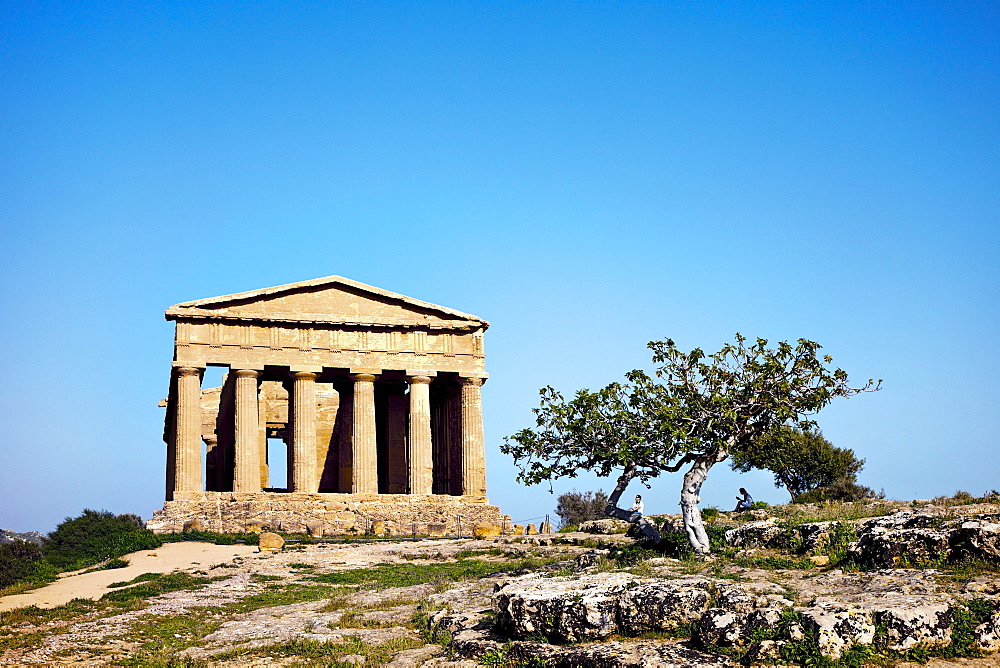 Concordia Temple, Valley of temples, Agrigento, Sicily, Italy