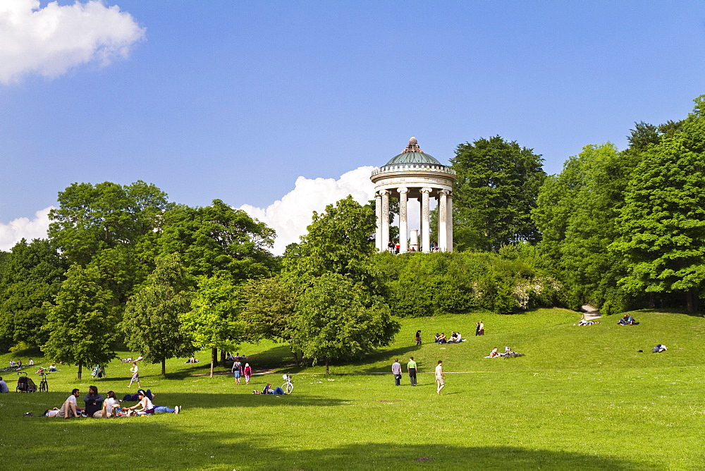 Monopteros, English Garden, Munich, Upper Bavaria, Germany