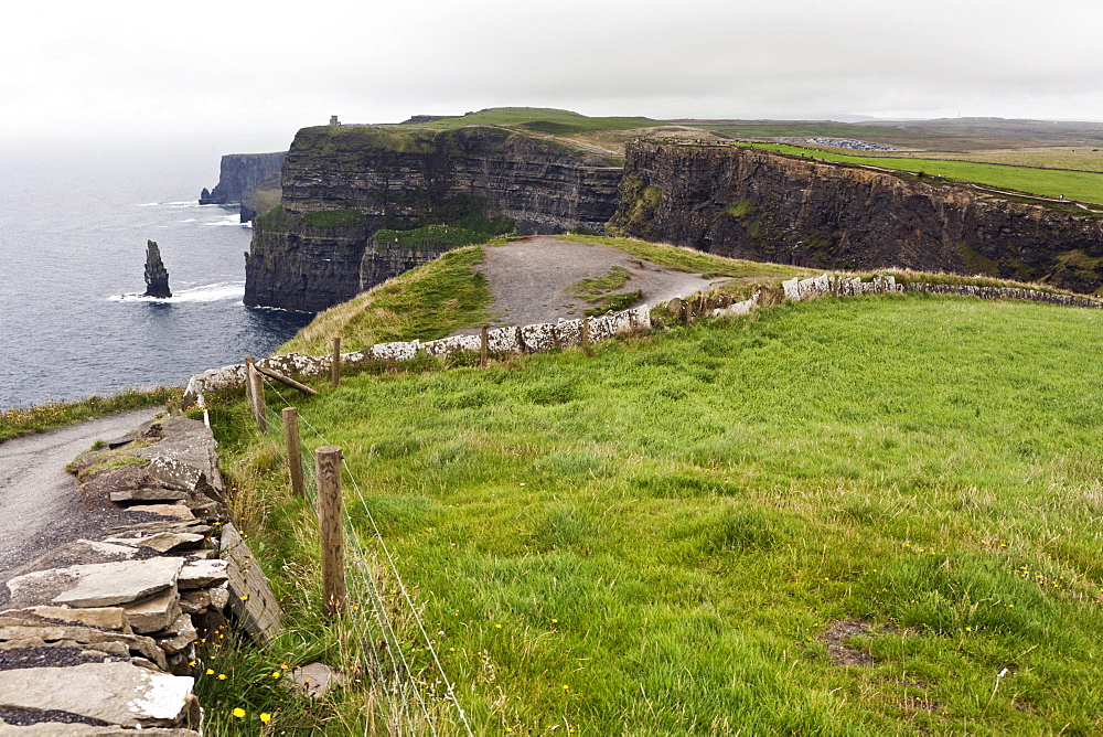 Cliffs of Moher and O'Brien's Tower, County Clare, Ireland