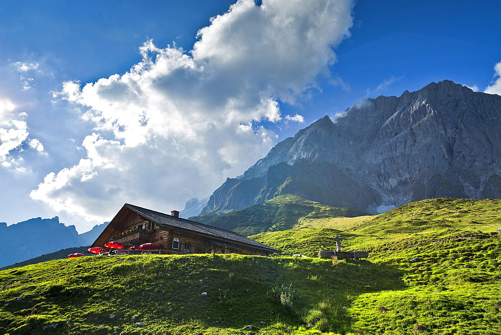 Molterau alm hut in the region of Hochkoenig, Salzburger Land, Austria