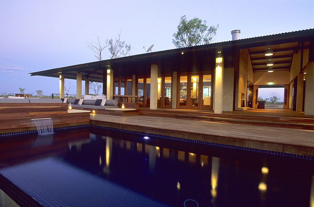 The homestead of the luxurious Wrotham Park Lodge in the Cape York peninsula in Queensland, Australia