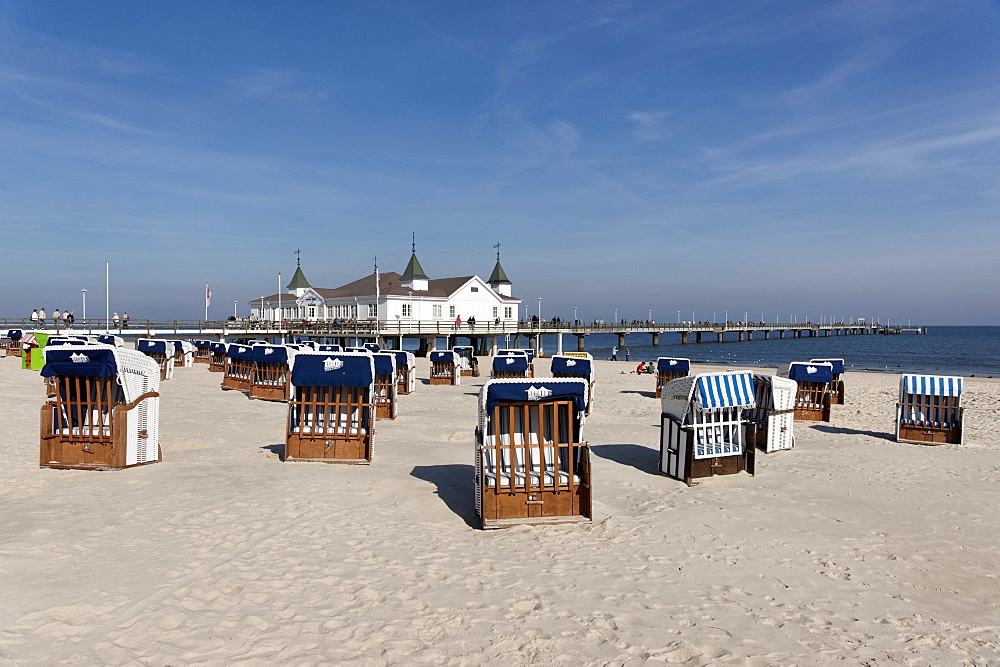 Pier of Ahlbeck, Usedom, Mecklenburg-Western Pomerania, Germany