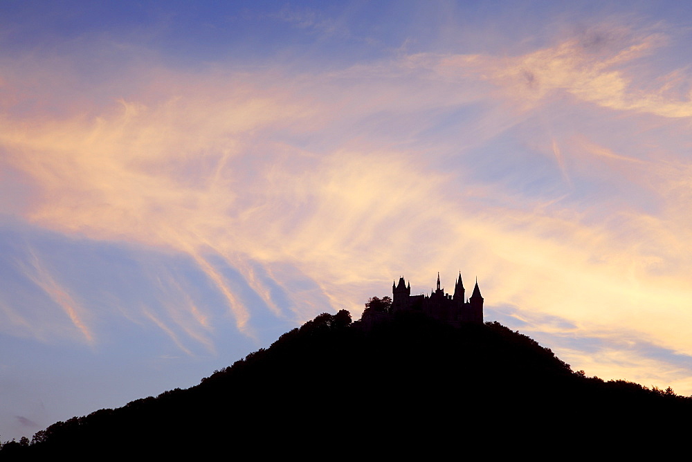 Hohenzollern castle, near Hechingen, Swabian Alb, Baden-Wurttemberg, Germany