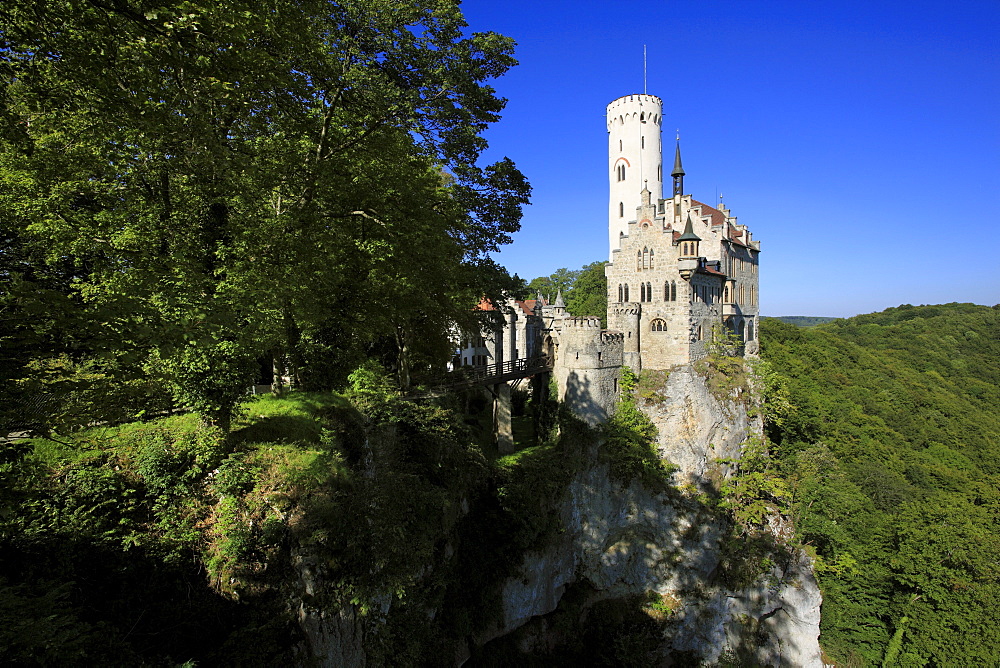 Lichtenstein castle, Swabian Alb, Baden-Wurttemberg, Germany