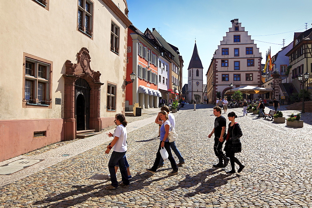 Old town hall at the market place, Endingen, Kaiserstuhl, Breisgau, Black Forest, Baden-Wuerttemberg, Germany