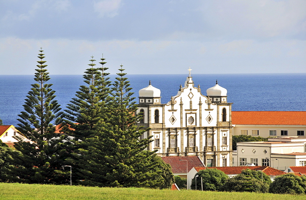 Nossa Senhora da Conceicao church in Santa Cruz das Flores, Island of Flores, Azores, Portugal, Europe