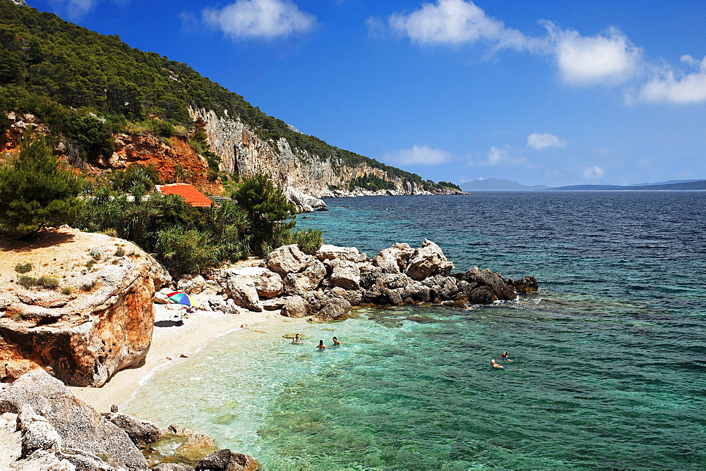 Bathing bay, Sveta Nedjelja, Hvar, Split-Dalmatia, Croatia