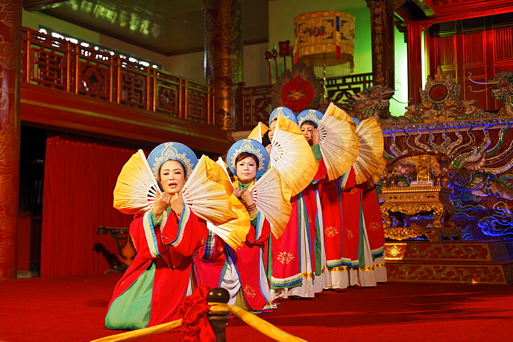 Theater play, Imperial Theater, Citadel, Imperial City, Hue, Trung Bo, Vietnam