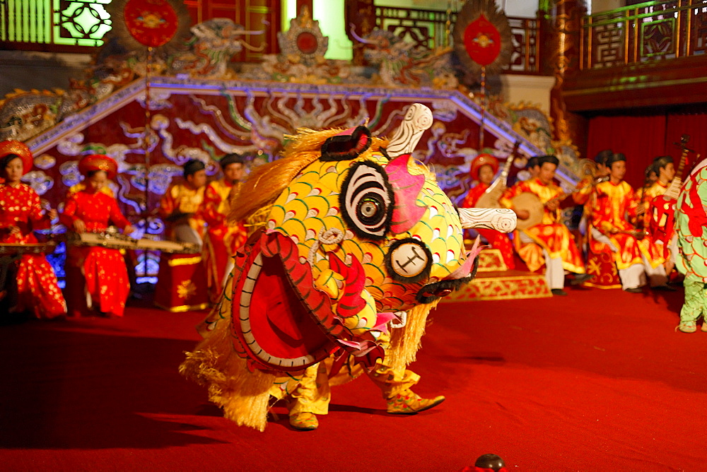 Theater play, Imperial Theater, Citadel, Imperial City, Hue, Trung Bo, Vietnam