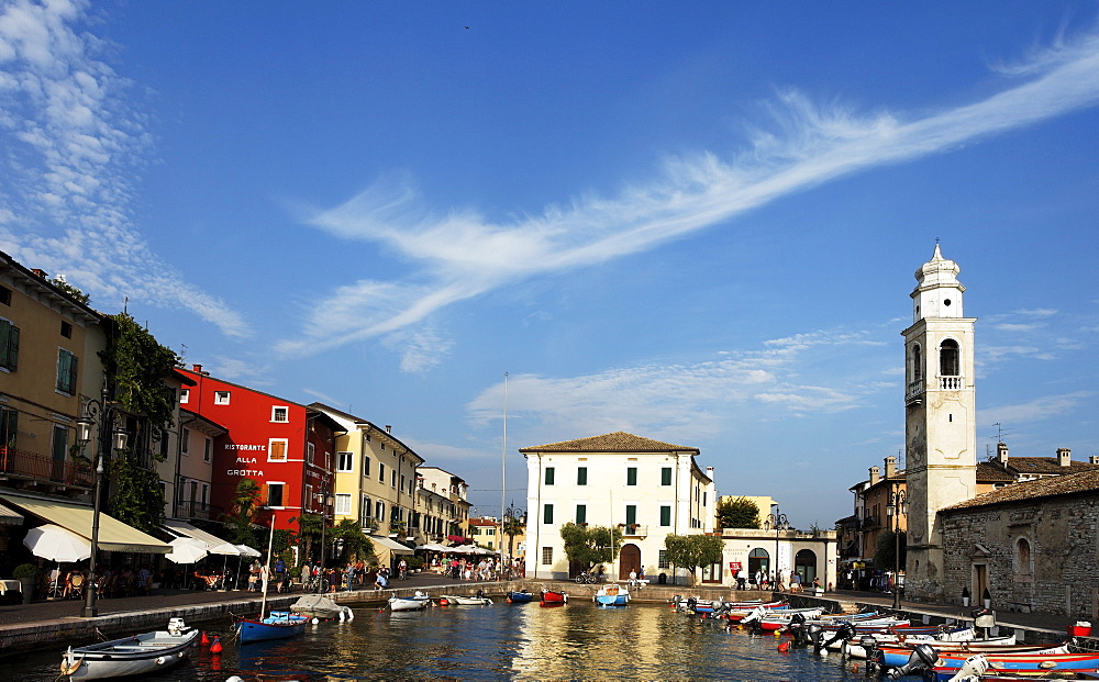 Promenade, Lazise, Lake Garda, Veneto, Italy