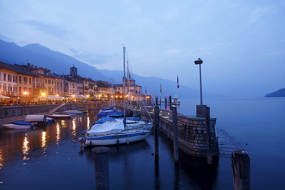 Pier, Cannobio, Lago Maggiore, Piedmont, Italy