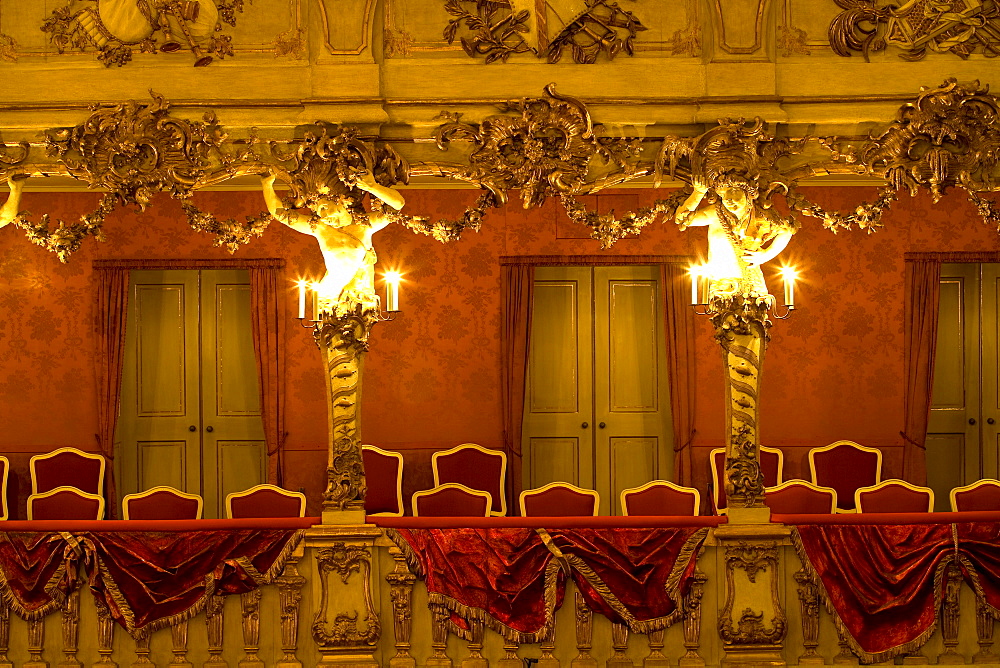 CuvilliÃˆs-Theater, or Old Residence Theatre, Altes Residenztheater, is the former court theatre of the Residence in Munich, Munich, Bavaria, Germany, Europe