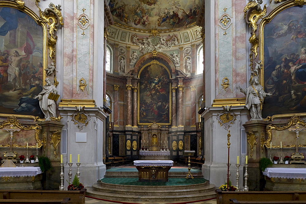 Ettal minster, Benedictine monastry, Ettal, Bavaria, Germany, Europe