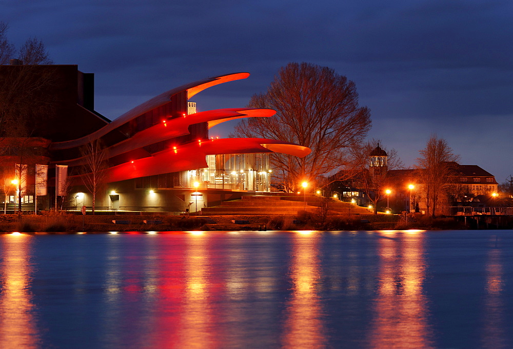 New Hans Otto Theatre, architect Gottfried Boehm, Paul Boehm, Deep Sea, Havel, Alter Markt, Potsdam, Brandenburg, Germany