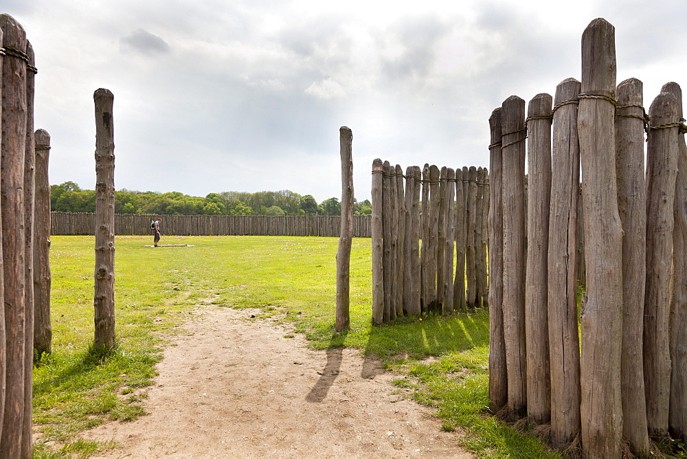 Palisade, Goseck circle, Goseck, Saxony-Anhalt, Germany