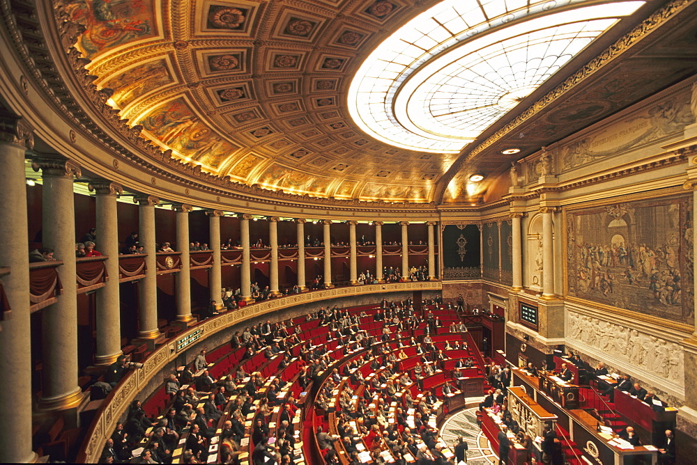 French National Assembly, French Government, Palais Bourbon, 7th Arrondissement, Paris, France