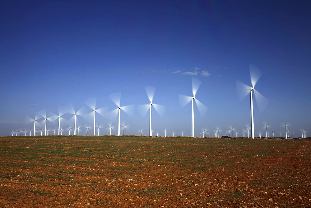 Windpark Atalaya de Canavate, Honrubia, La Mancha, Castilla, Spain