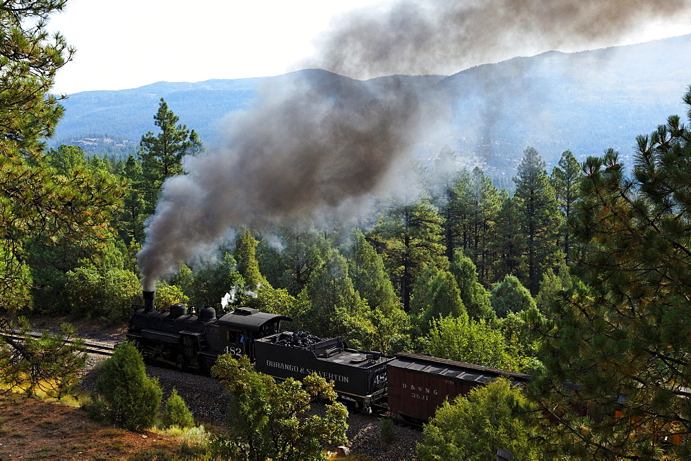 Durango-Silverton Narrow Gauge Railroad, La Plata County, Colorado, USA, North America, America