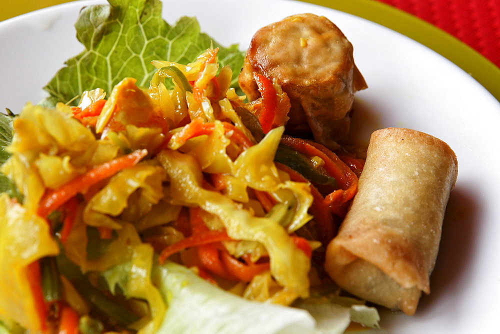 Samosas, a popular starter, La Reunion, Indian Ocean