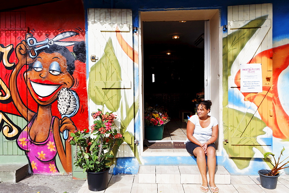 Hair salon in Saint Leu, La Reunion, Indian Ocean