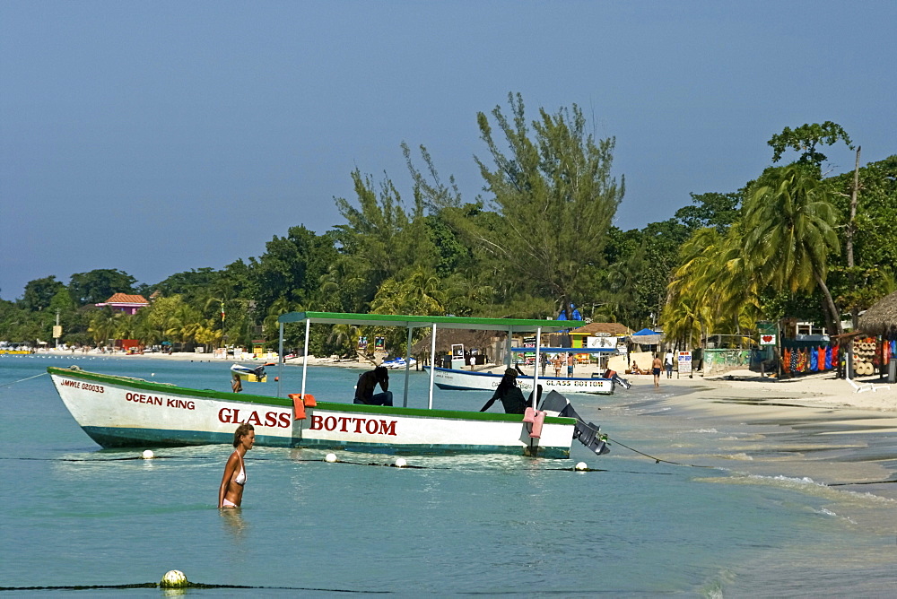 Jamaica Negril beach glass bottom boat