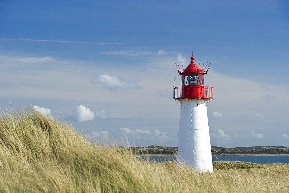 List-West lighthouse, Ellenbogen, List, Sylt, Schleswig-Holstein, Germany