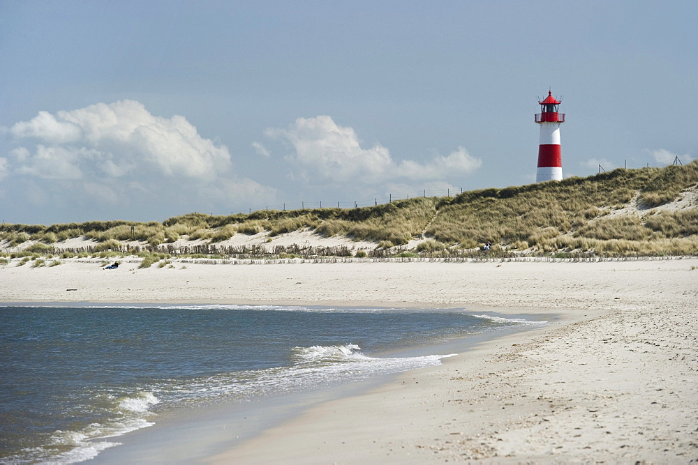 List-Ost lighthouse, Ellenbogen, List, Sylt, Schleswig-Holstein, Germany